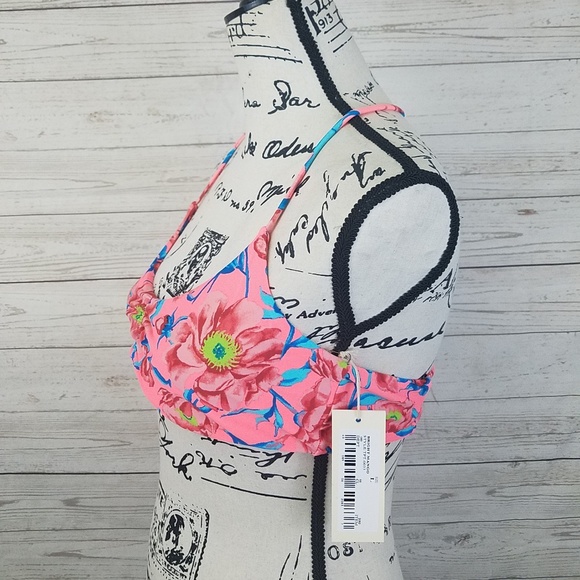 Tori Praver Swimwear Bright Mango Strappy Swim Top - Picture 5 of 6